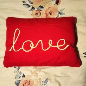 Love letters pillow 15* 11"